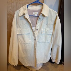 Maeve Butter Yellow Corduroy Shirt Jacket